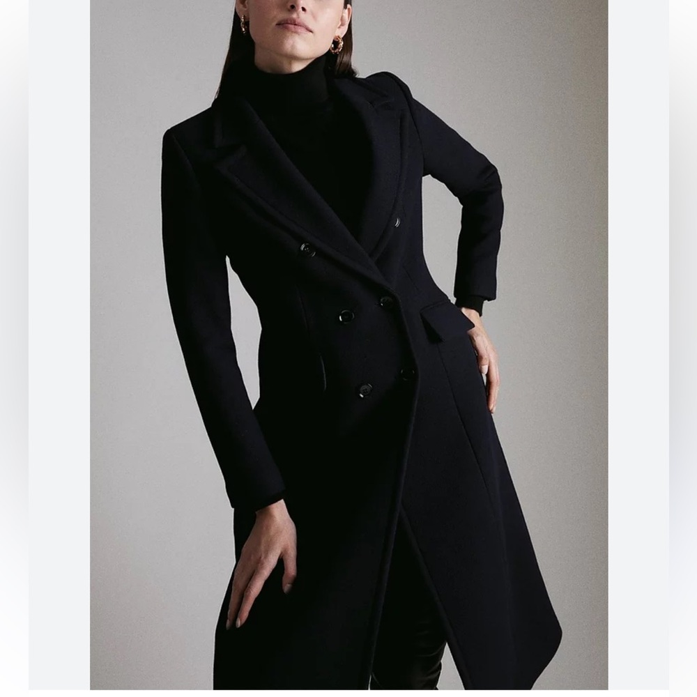 Karen Millen Elegant Black Women's Coat in Size 6